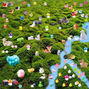 100 Pcs Mini Resin Animals Mini Duck Frog Mushroom Figures Model Kit for Miniature Garden Fairy Garden Dollhouse Decoration and Creative DIY by GreenHaven Gardens
