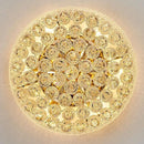 7-Light Crystal Flush Mount Chandelier Ceiling Light Fixture for Living Room Dining Room Bedroom Foyer Entryway Hallway Closet Bathroom (Gold D18) by CozyNest Decor