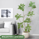 Artificial Mahonia Fortunei Tree 6ft,Tall Fake Plant Artificial Sumac Tree, Faux Plants Indoor Fake Plants Decor with Pots for Home Office Bathroom Bedroom Living Room Decorations Housewarming by CozyNest Decor