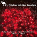 HISHINY LED Red Christmas Net Lights Outdoor,5ftx5ft 100LED Green Wire, Connectable Indoor Outdoor Bush Mesh Net Lights String for Halloween Christmas Party,Shrub,Yard,Tree（Red） by GreenHaven Gardens