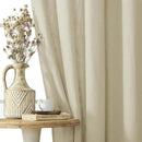 Joydeco Linen Curtains 72 Inch Length 2 Panels Set, Light Filtering Living Room Curtains (W52 x L72 Inch, Pistachio Shell) by CozyNest Decor
