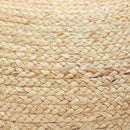 REDEARTH · Jute Circular Pouf Ottoman - Braided Pouffe Accent Sitting Round Footrest for Living Room, Bedroom, Nursery, kidsroom, Patio, Gym; 100% Jute Set of 2 (19.5"x19.5"x14"; Jute Natural) by CozyNest Decor