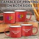 DISCOUNT PROMOS Custom Ceramic Campfire Coffee Mugs 13 oz. Set of 50, Personalized Bulk Pack - Perfect for Tea, Espresso, Cappuccino, Hot Cocoa - Red by TinyTreasures Baby Boutique