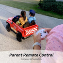 24V 10Ah Electric Police Car Ride on Toy for Big Kids, 4WD 2 Seater Kids Ride on Car SUV w/Remote Control, 4x200W Motors - Red by TinyTreasures Baby Boutique