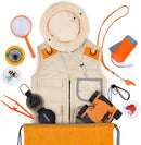 Kids Explorer Kit with Safari Vest & Hat for 3-12 Year Old Boys & Girls - Safari Costume & Dress Up as Zoo Keeper, Paleontologist - Giftable Outdoor Adventure Kit for Kids + Adventure Book by TinyTreasures Baby Boutique