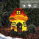 Attivolife Mushroom Fairy House Solar Light, Outdoor Home Garden Resin Statue Flickering LED Lamp, Lawn Porch Patio Yard Backyard Plant Decoration, Unique Gift for Women Mom Housewarming Birthday by GreenHaven Gardens