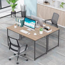 PayLessHere | 39 Inch Computer Desk | Nature | Office Desk with Metal Frame, Adjustable Feet | Water-Resistant, Scratchproof Surface | Sturdy Writing Table for Home Office or Study | Pack of 1 by CozyNest Decor
