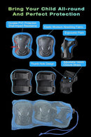XJD Kids Bike Helmet,Multi-Sport Protective Gear Set for 3-5-8-14 Years Boys Girls with Knee and Elbow Pads Wrist Guards fit Roller Skates,Cycling,Skateboarding,Skating Scooter by TinyTreasures Baby Boutique
