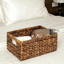 CENBOSS Wicker Baskets (Large, Brown Wash, 1PC) Rattan Storage Baskets for Shelves, Woven Seagrass Holder by CozyNest Decor