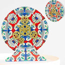 The Gears Clock Wall Clock Italy Collection with Moving Gears (Furore, 10 inch Round) by CozyNest Decor
