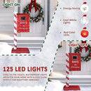 5FT Lighted Christmas Countdown Sign, Remote Control Available Within 0-60 Days, Holiday Countdown Sign Decor with 125 LED Lights, Freestanding Glittered Holiday Display for Outdoor, Indoor by CozyNest Decor