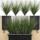 24PCS Fake Plants Artificial Wheat Grass Greenery Plastic Plants Fake Grass Artificial Plants for Outdoor Decor Artificial Grass Plant with Greenery Stems for Indoor Home Decoration 26.4" by CozyNest Decor