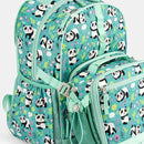 Choco Mocha Cheetah Backpack for Girls, Elementary School Backpack for Girls Ages 6-8 Kids Kindergarten Backpack Bookbag 17 Inch with Chest Strap, Green by TinyTreasures Baby Boutique