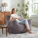 Giant Bean Bag Chairs for Adults with Filling Plush Fluffy Bean Bag Chairs for Teens with Armrests Comfy BeanBag Lazy Couch Sofa Chair for Bedroom Living Room Reading by CozyNest Decor