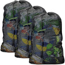 Laundry Bags, Mesh Heavy Duty 24" x 36" with Drawstring Closure, 3-Pack, Black by TinyTreasures Baby Boutique