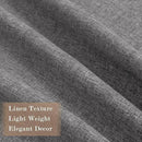 70" W x 108" L Faux Linen Room Divider Curtains, Full Blackout Pinch Pleated Drapes for Traverse Rod, Bedroom Divider Privacy Drapery with Hooks for Ceiling Track, 1 Panel, Gray by CozyNest Decor