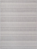 Stripe Outdoor Rug 5x7 Washable Outside Carpet for Indoor Patio Porch Waterproof Easy Cleaning Non Shedding Area Rugs Gray 5 x 7 by CozyNest Decor