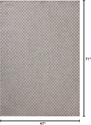 Loloi Amber Lewis Topanga Collection TOP-02 Natural/Silver 3'-11" x 5'-11" Indoor/Outdoor Accent Rug by CozyNest Decor