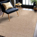 CAMILSON Easy Jute Rug 4x6, Indoor Outdoor Natural Color Fiber Area Rugs for Living Room Patio and Kitchen Rug, Solid Boho Woven Design, Easy-Cleaning, Washable Outside Carpet Alfombras (4 x 6) by CozyNest Decor