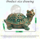 JOYBEE Garden Statues Turtle with Solar Lantern Outdoor Decor-Turtle Solar Figurines Lights Decorations for Patio Yard Lawn Ornaments-Gifts for Birthday Easter Housewarming by CozyNest Decor