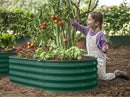 Galvanized Raised Garden Beds Outdoor // 4×2×1 ft (2-Pack) Planter Raised Beds for Gardening, Vegetables, Flowers // Large Metal Garden Box (Dark Green) // Patented Tool-Free Design by GreenHaven Gardens