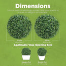 DRAY Premium 20.87" Faux Boxwood Balls – Set of 2 Artificial Topiary Spheres for Outdoor & Indoor Use – Realistic, UV-Resistant, Weatherproof Decorative Greenery – Check Measurements by CozyNest Decor