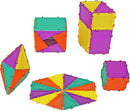 3D Building Set for Learning Math, Includes Many Online Activities,32-pc, Made in USA (Triangle/Rectangle/Square) by TinyTreasures Baby Boutique