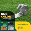 Corrugated Metal Garden Edging, 8"×10Ft Durable Landscape Border for Garden, Lawn, Flower Beds and Paver Edging (Silver) by GreenHaven Gardens