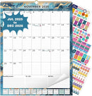 2025 Calendar, Wall Calendar 2025-2026 (17"x22") with Lines, Monthly Calendar from Jul 2025 to Dec 2026, 18 Month Vertical Large Monthly Family Calendar 2026 for Wall, Calendario 2026 by TinyTreasures Baby Boutique