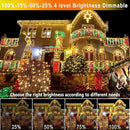 KNONEW 403FT 1000 LED Christmas Lights Color Changing Outdoor String Lights with 11 Modes & Timer Fairy Light Plug in Waterproof Fairy Lights for Xmas Yard Tree Wedding Party(Warm White to Multicolor) by GreenHaven Gardens