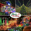 Hezbjiti 2 Pack 1000 LED 403 FT Christmas String Lights Outdoor, 8 Lighting Modes IP44 Waterproof Fairy Lights with Timer and Dimmable Function for Party Tree Decorations (Red+Green, Clear Wire) by GreenHaven Gardens