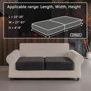 Couch Cushion Covers for Sectional Sofa, Stretch Soft Sofa Slipcovers Washable Wear-Resistant Universal Furniture Protector for Living Room(2 Seaters Covers, Dark Gray) by CozyNest Decor