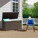 YITAHOME 90 Gallon Double-Wall Deck Box with Side Handles, Outdoor Large Storage for Patio Furniture Cushions, Garden Pool Accessories, Water Resistant & Lockable by CozyNest Decor