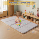 MAXYOYO 1.2" Thick Baby Play Mat for Floor, 36"x60" Foldable Playpen Mat, Tummy Time Foam Mats Ultra Soft Support, Padded Carpet with Non-Slip Backing for Infant,Kids and Toddler Crawling, Grey by TinyTreasures Baby Boutique