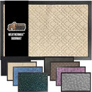 GORILLA GRIP 100% Waterproof All-Season WeatherMax Doormat US Designed Natural Rubber, Stain and Fade Resistant, Low Profile Indoor Outdoor Door Mats, Easy Clean Patio Mat, 17x29, Modern Latte by CozyNest Decor