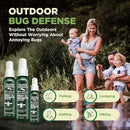 Deet-free Insect & Mosquito Repellent Travel Pack (2, 4, 8oz) – Nice Smelling Insect Repellent with Lemongrass Oil Safe for Pets and Kids – Bug Spray for Mosquitoes, Gnats, Black Flies, and No-see-ums by TinyTreasures Baby Boutique