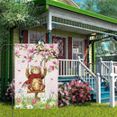 Heyfibro Spring Cute Cat Welcome Garden Flag 12x18 Inch Double Sided Burlap Butterfly Floral Yard Flag for Seasonal Holiday Farmhouse Outdoor Decor(ONLY FLAG) by GreenHaven Gardens