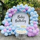 JOYIN 150 Pcs Pastel Blue Balloons, Different Sizes 18 12 10 5 Inch Pastel Blue Latex Balloon Arch Kit with Instruction for Birthday Party Graduation Wedding Holiday Decoration by TinyTreasures Baby Boutique