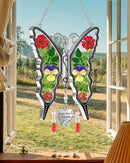 KY&BOSAM Butterfly Suncatcher Stain Glass Love You Forever Butterfly Sun Catcher for Windows Hanging Wind Chime Gifts for Women Grandma Mom Mother`s Day Valentine's Birthday Christmas Thanksgiving by GreenHaven Gardens