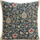 Charlotte Home Furnishings Throw Pillow Covers 16x16 in, Blue Flowers Decorative Couch Pillow Cover, Boho Decor European Tapestry Cushion Cases, Living Room Cozy Home Decor, Jacquard Woven Soft Cotton by CozyNest Decor