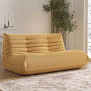 Bean Bag Chair, Loveseat Fireside Chair Bean Bag Sofa Large Bean Bag Chair for Adults, 2 Seater Bean Bag Chairs for Teens with High Density Comfortable Foam, Bean Bag for Living Room, Bedroom (Yellow) by CozyNest Decor