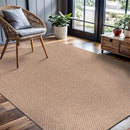 CAMILSON Easy Jute Rug 4x6, Indoor Outdoor Natural Color Farmhouse Area Rugs for Living Room Patio and Kitchen Rug, Solid Boho Woven Design, Easy-Cleaning, Washable Outside Carpet Alfombras (4 x 6) by CozyNest Decor