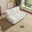 Bean Bag Chair, Oversized Loveseat Fireside Chair for Adults, 2 Seater with Memory Foam Filled, Lazy Sofa Lounge Floor Sofa for Living Room, Bedroom, Office, No Assembly Required. (Beige) by CozyNest Decor