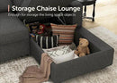 HONBAY Sectional Sleeper Sofa with Pull Out Bed U-Shape Sectional Couch Sleeper Bed with Storage Chaise 6 Seater, Light Grey by CozyNest Decor