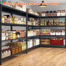REIBII 60" W Storage Shelves 2878LBS Wire Shelving Unit with Wheels Heavy Duty Metal Shelving Adjustable Metal Shelves for Pantry,Kitchen,Garage,Basement,Business,Warehouse,60”W ×24”D×65.3”H by CozyNest Decor