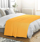 BELIZZI HOME 100% Cotton Bed Blanket, Breathable Bed Blanket Twin Size, Cotton Thermal Blankets Twin, Perfect for Layering Any Bed for All Season, Mustard Yellow by CozyNest Decor