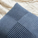 Fancy Homi 2 Packs Dusty Blue Lumbar Decorative Throw Pillow Covers 16x32 Inch for Couch Bed Sofa, Rustic Farmhouse Boho Home Decor, Soft Striped Corduroy Rectangle Accent Cushion Case 40x80 cm by CozyNest Decor