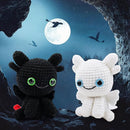 Dragon Crochet Kit for Beginners, 2PCS Black and White Dragon Crochet Animal Kit with Step-by-Step Video Tutorials, Crocheting Kits, Crochet Starter Kit for Kid and Adult, Stuffed Animal Knitting Kits by TinyTreasures Baby Boutique