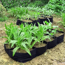2 Pack 6x3x1ft Fabric Raised Garden Beds,128 Gallon 8 Grids Rectangle Plant Grow Bags,Durable Outdoor Gardening Planting Container Planter Pot for Growing Herbs Flowers Vegetables Potatoes Chillies by GreenHaven Gardens