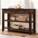 Solid Wood Console Table Sofa Tables with Drawers and Shelves Small Entryway Table for Living Room,Decorative,Foyer(42" Espresso) by CozyNest Decor